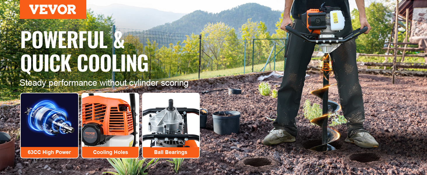 gas post hole digger