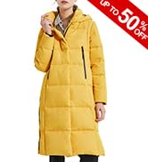 Orolay Women's Thickened Down Jacket Long Winter Coat Hooded Puffer Jacket