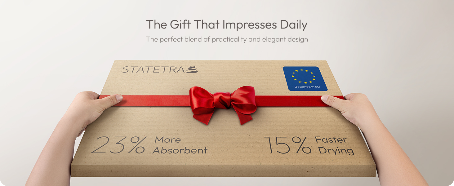 bath dry stone as a gift with a ribbon