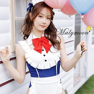 Amazon.co.jp: [Malymoon] メイド メイド服 水着 コスプレ水着