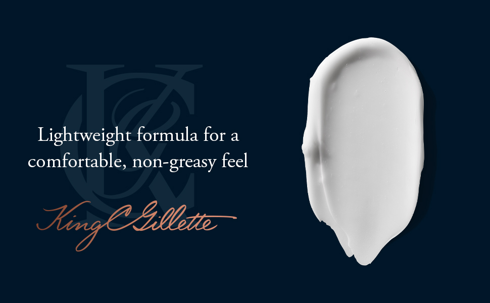 King C. Gillette Moisturizer for Face & Stubble with Vitamin B3 and B5