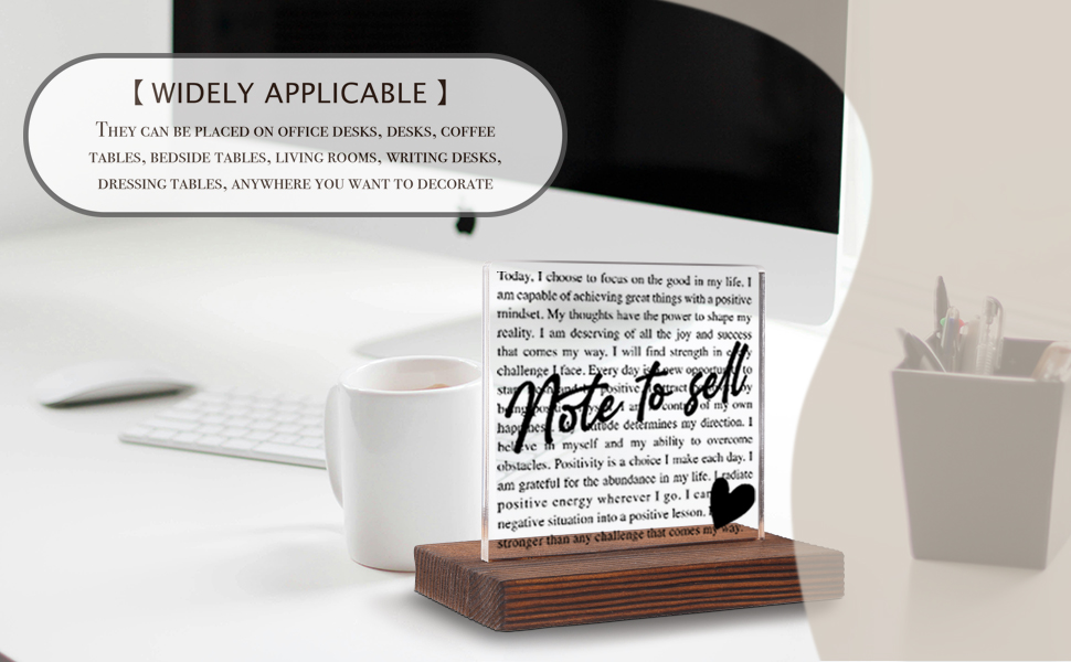 Note To Self Desk Decor