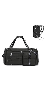 Gym Duffle Bag Backpack 3-Way Sports Duffel Bags for Men with Shoe Compartment