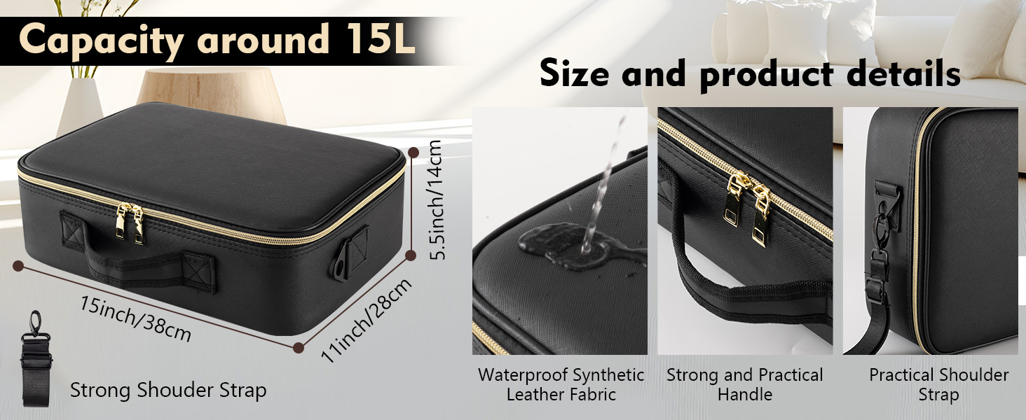 travel makeup bag with mirror