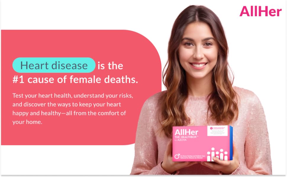 AZOVA AllHer AtHome Heart Health Test Total Cholesterol