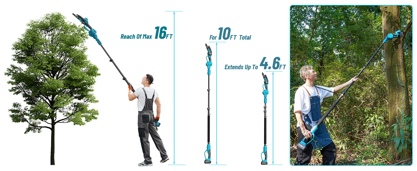 pole chainsaw battery powered