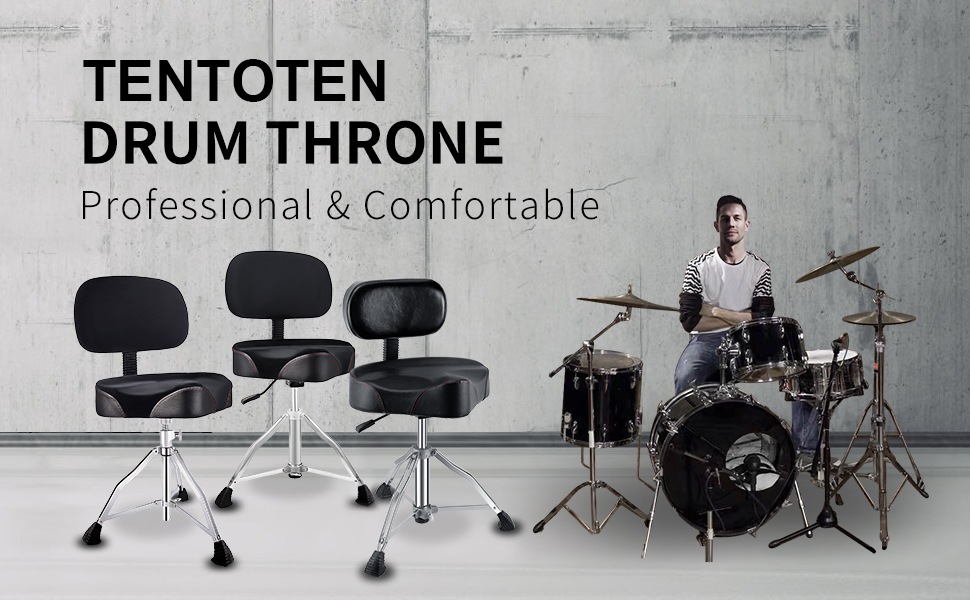 WHAT WE WANT× TENtoTEN × pastime Amazon.com: TENTOTEN Drum Throne with Backrest Drum Chair