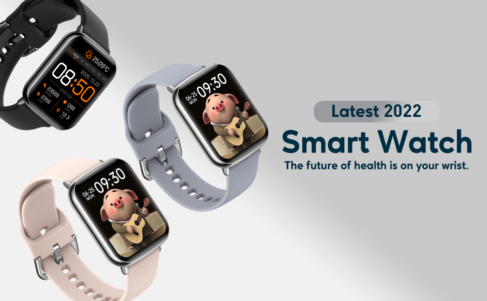 ASWEE Smart Watch, Full Touch Screen Fitness Tracker with Sleep Monitor