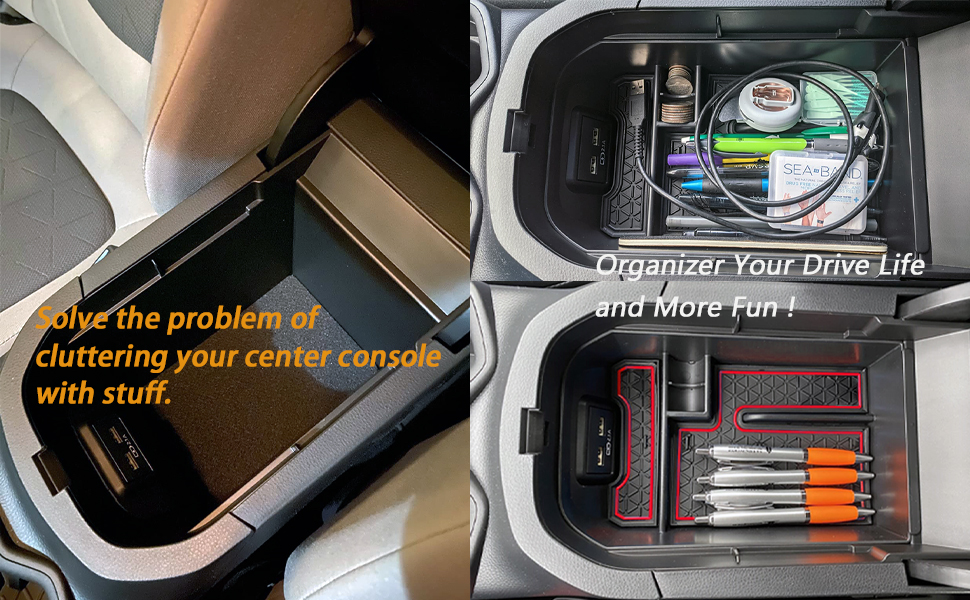 TACORBO Center Console Organizer Compatible with RAV4 2019