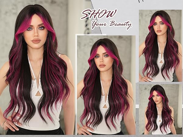 Amazon.com : 7JHH WIGS 32in Natural Black Long Wavy Rose Amazon.com : 7JHH WIGS 32in Natural Black Long Wavy Rose
