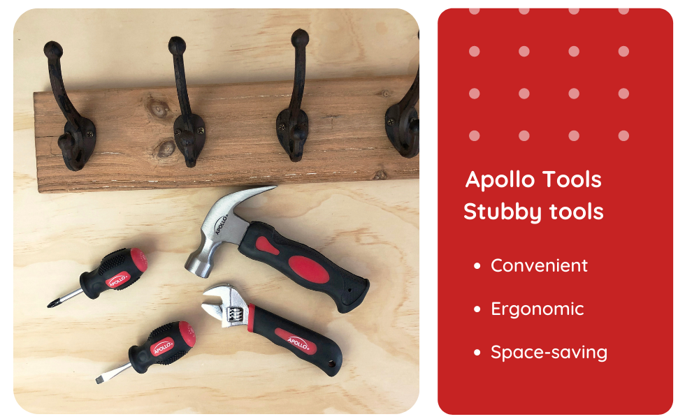 stubby tool set, reclaimed wood, coat hanger, do it yourself