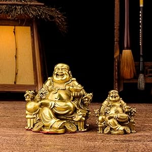 Amazon.co.jp: 布袋様 置物 布袋さん 七福神 ご利益 金運 縁起
