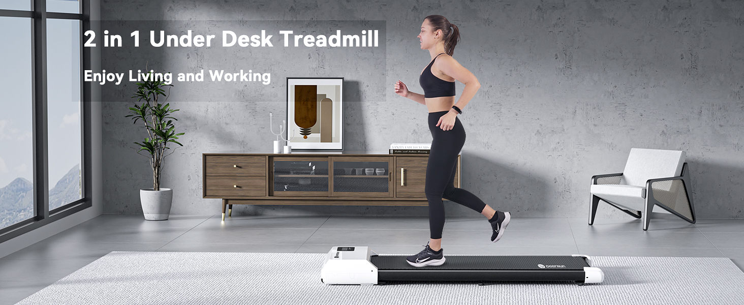 white under desk treadmill for home