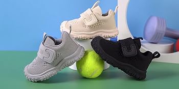 Baby Shoes Boys Girls First Walking Breathable Non Slip Walker Mesh Barefoot Sneakers 2