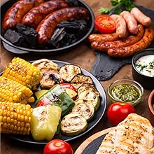 barbecue with different dishes