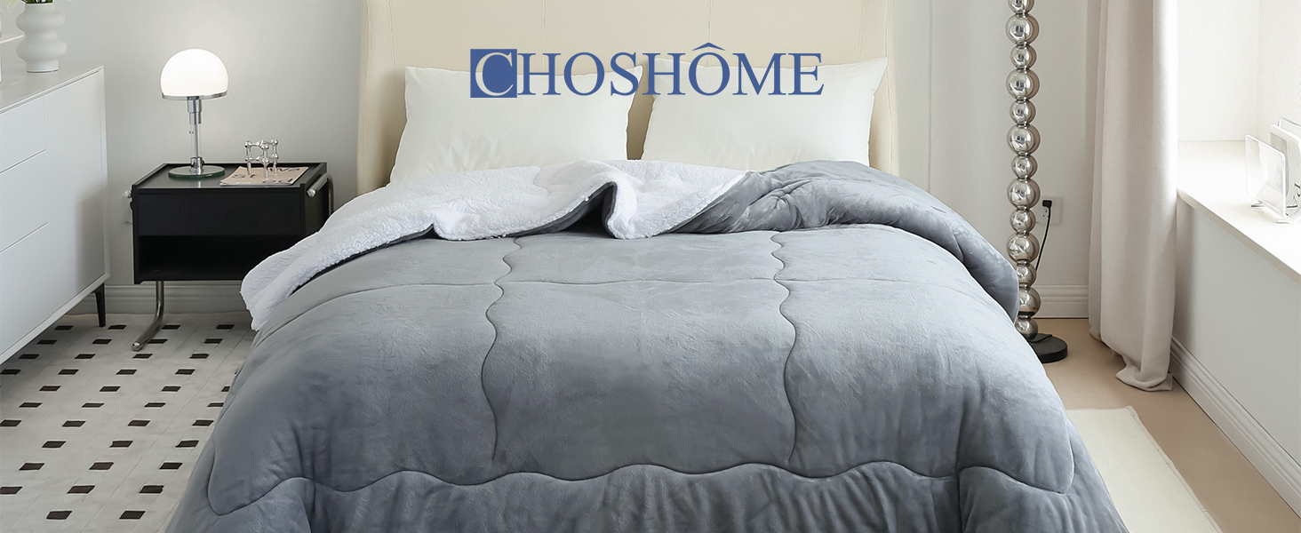 CHOSHOME Blanket Sherpa Fleece Throw Blanket for Bed Warm Blankets for Winter 