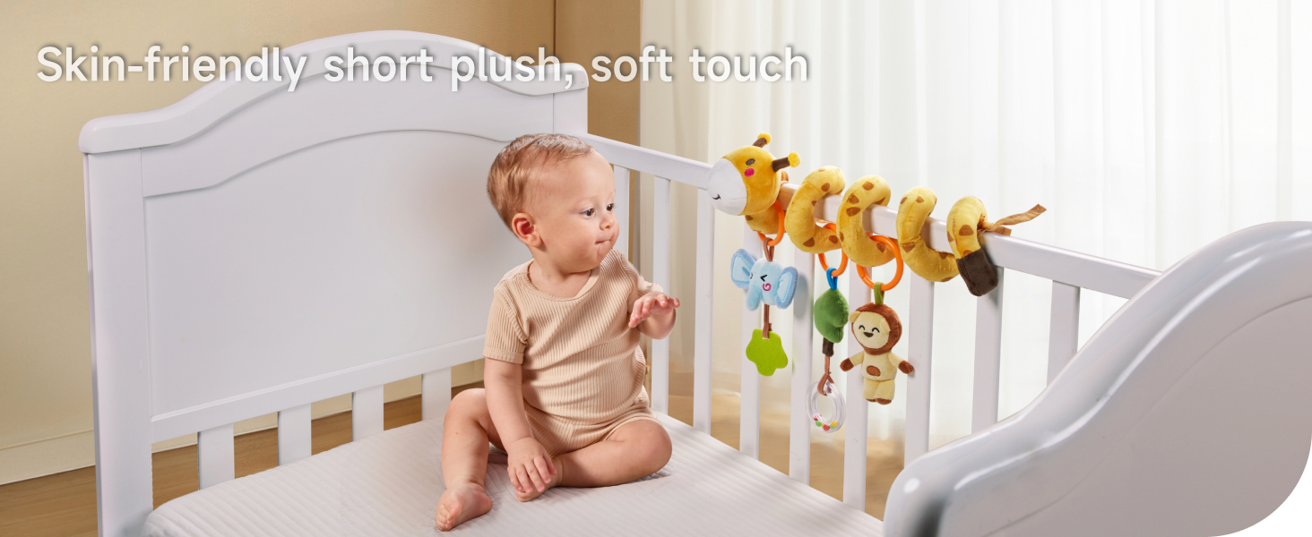 Infant Car Seat Toys Stroller Spiral Hanging Toys