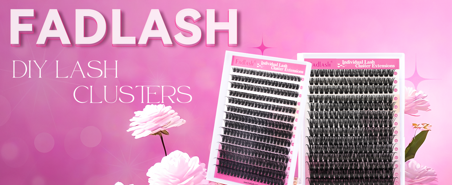 Fadlash Individuele Wimpers Cluster DIY Individuele Wimpers