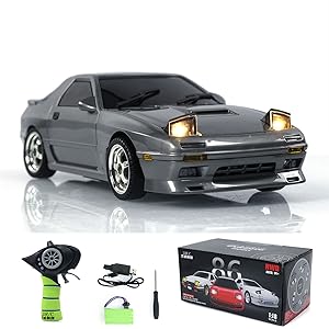 RX-7 ラジコン 黒色 Amazon.co.jp: wheelfun 1:18 Rx7 RWS RC ドリフトカー LDRC