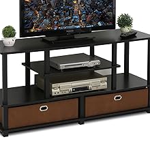 Furinno JAYA Stort TV-sku00e5p Fu00f6r Upp Till 50-tums TV Och Fu00f6rvaringsfack Furinno JAYA Stort TV-sku00e5p Fu00f6r Upp Till 50-tums TV Och Fu00f6rvaringsfack