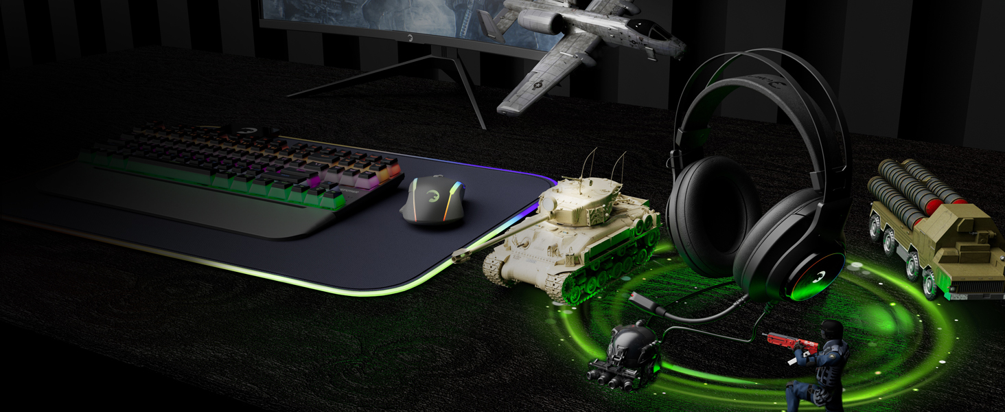 50mm drivers for virtual 7.1 surround sound &amp; immersive action.