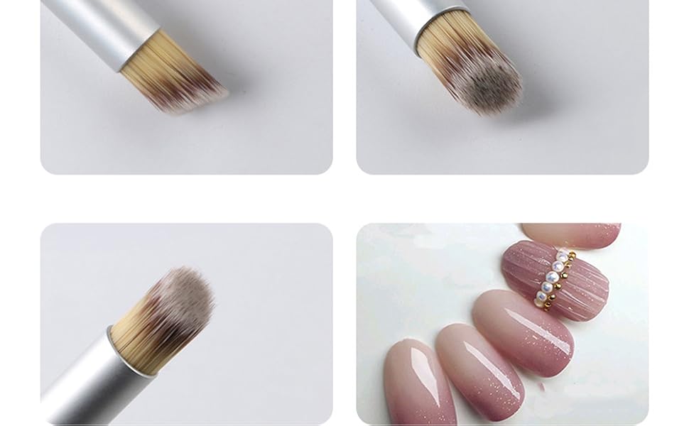 Gradient Smudge Nail Brush Art Brushes for Manicure Uv Gel Polish Draw Paint Wooden Pen Nail Tools