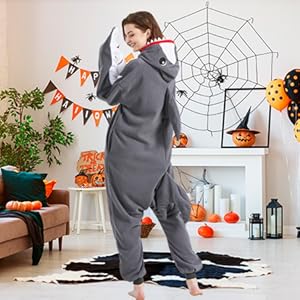Shark Onesie Pajamas Adult Animal Shark Cosplay Costume Halloween