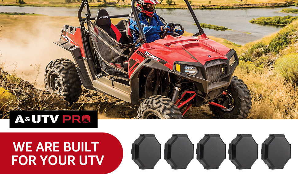 RZR Wheel Center Hub Caps, A & UTV PRO Tire Wheel Rim