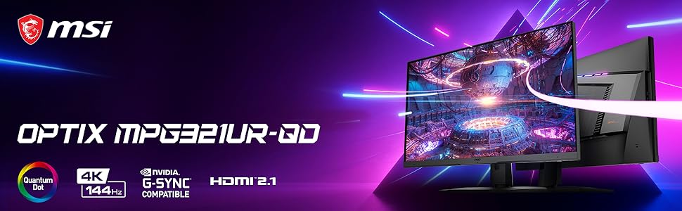 MSI 4k モニター　Optix MPG321UR-QD ジャンク品 Amazon.com: MSI MPG321UR QD 32