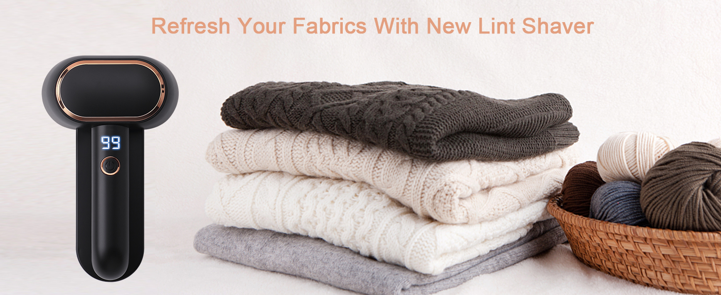 Homeleader Rechargeable Fabric Shaver, Electric Lint