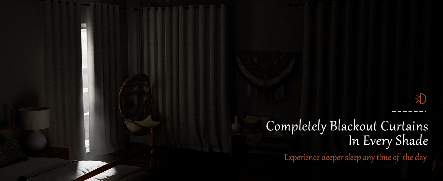Completely blackout curtains in every shade, total light blocking curtains room darkening
