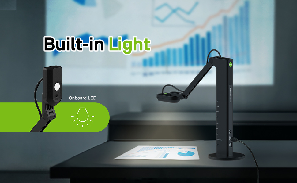 Built-In LED for Enhanced Visibility