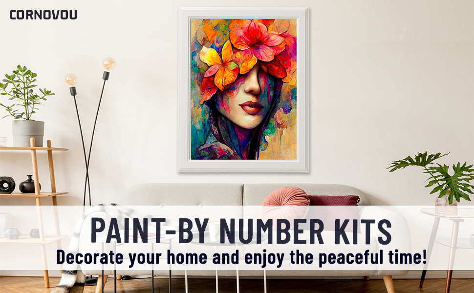 Cornovou Paint by Numbers, Paint by Number for Adults, DIY