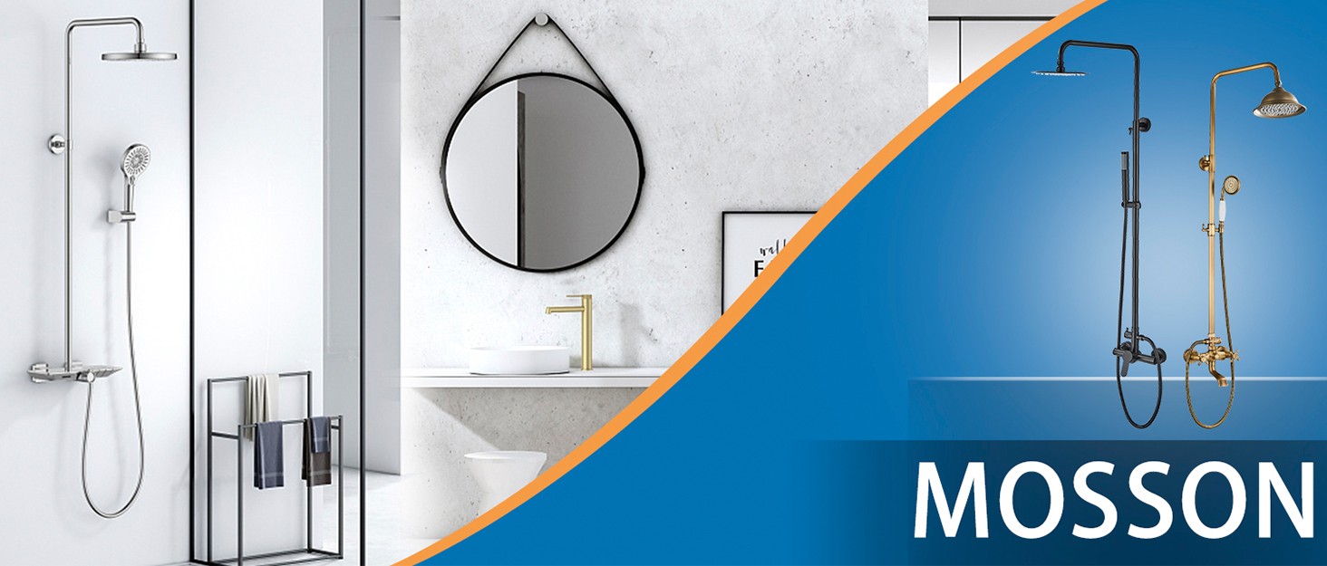 MOSSON Outdoor Shower Faucet Matte Black SUS304 Shower Fixtures System