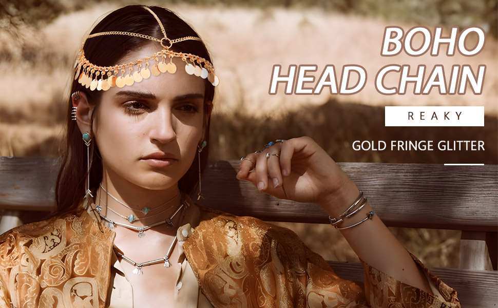 sequins headchain Bobo head chain headband head piece hair vine  head piece hair band 