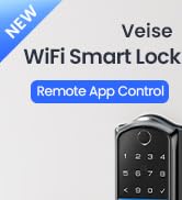 Veise Wi-Fi Keyless Entry Door Lock with Fingerprint, Remote App Control
