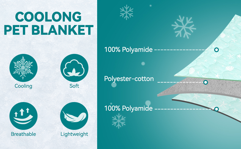 cat cooling blanket blue