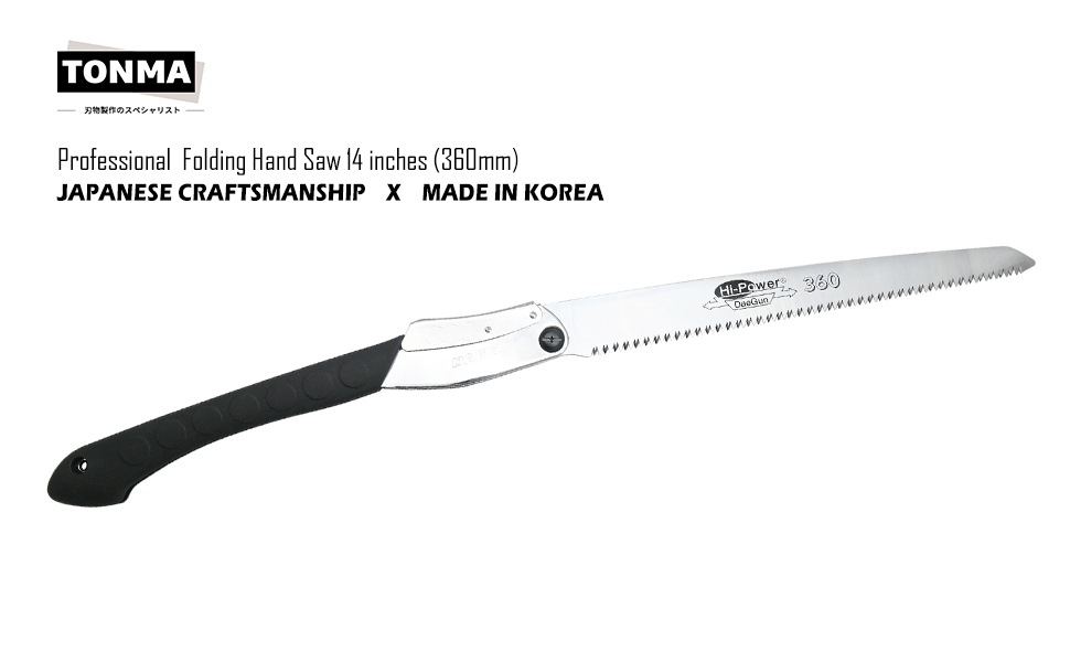 Extra long foldable pruning saw