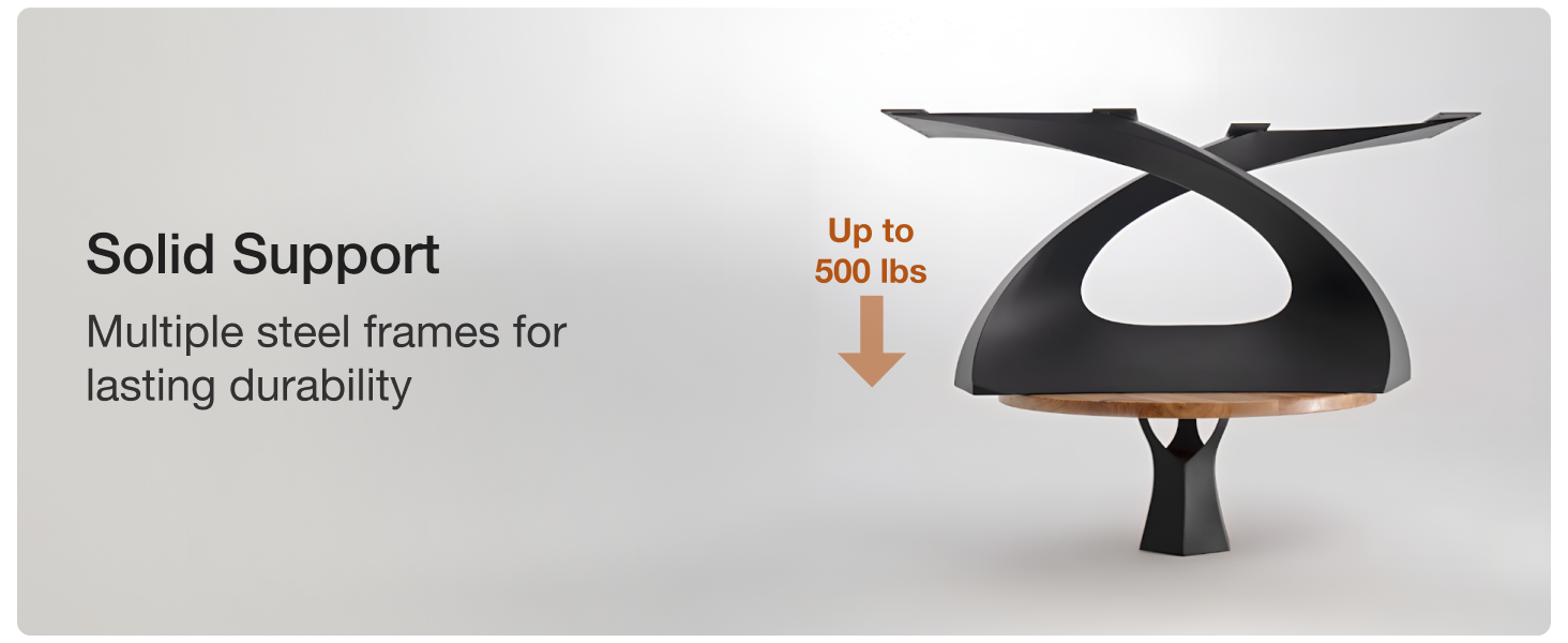 Strong heavy duty table legs hold up to 500 lbs of solid weight