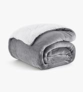 Text reads 'Image 3'. Gray plush blanket shown folded and rolled, displaying soft texture and thickness of material.