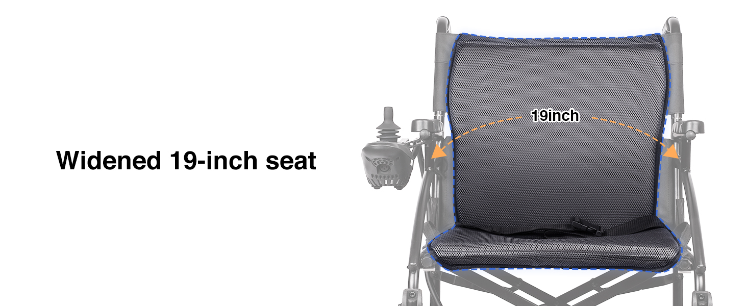 Widened 19-Inch Seat
