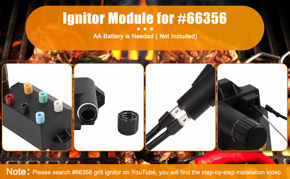 Barbqtime 66356 Grill Igniter Button for Weber Genesis II