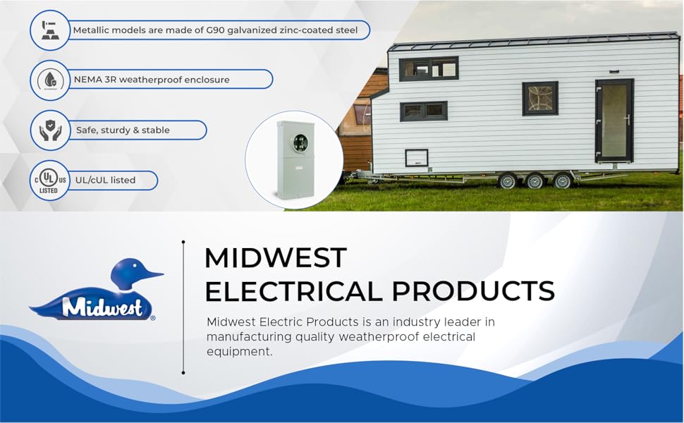 MIDWEST R281CB1 • Metered Service Entrance • Weatherproof 200A OH/UG