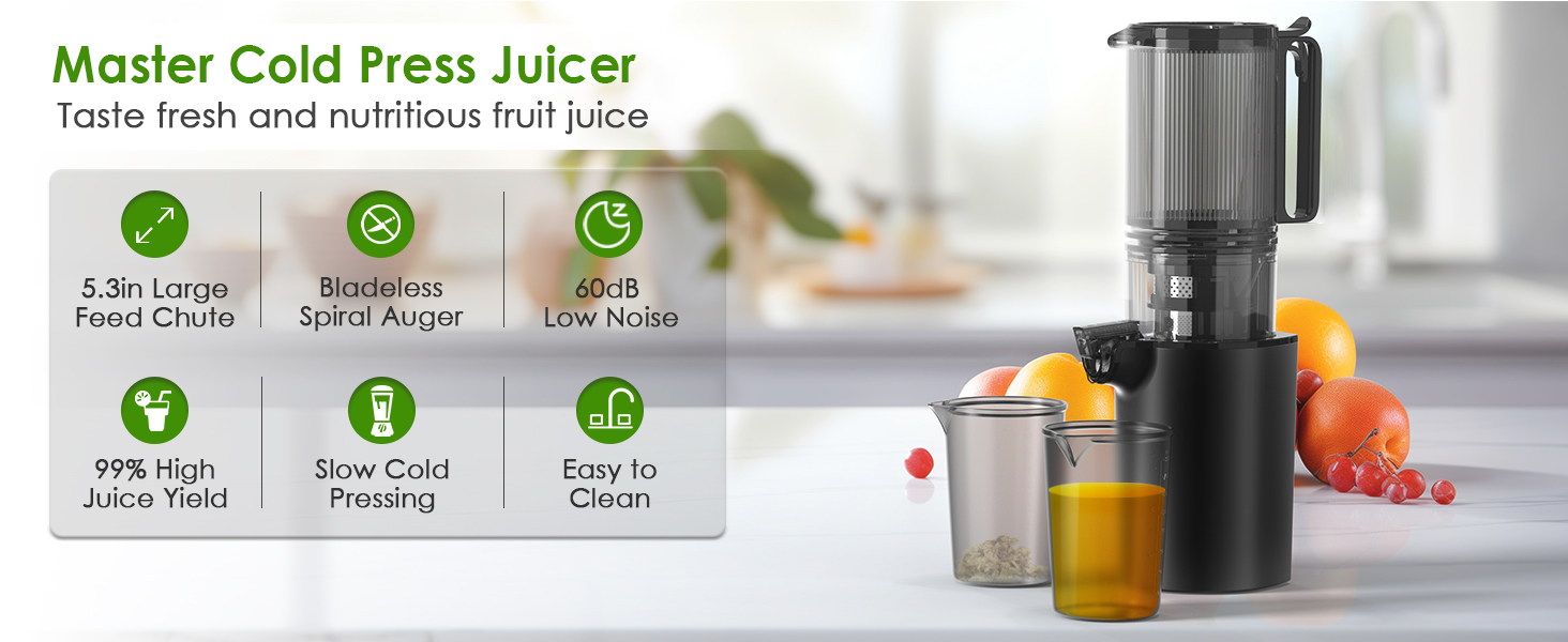 Masticating juicer