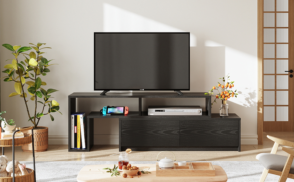 Amazon｜WLIVE テレビ台 テレビボード ローボード 伸縮 角度自由