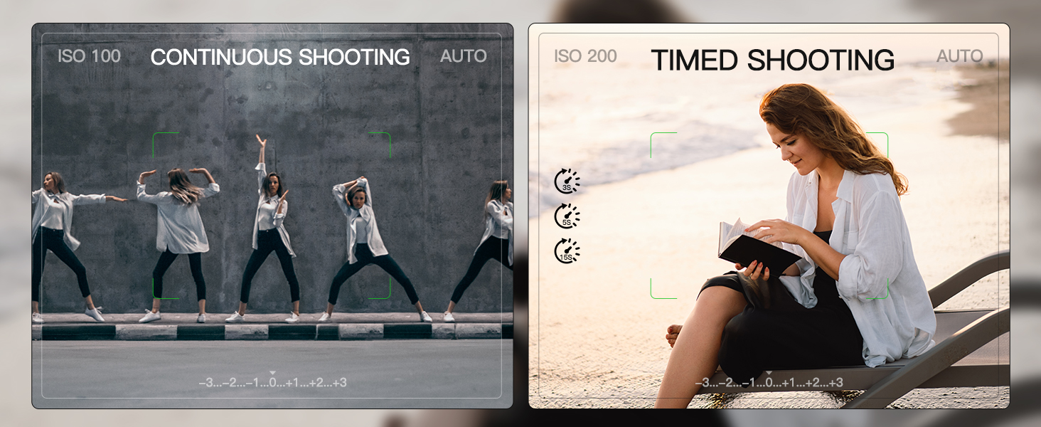 CONTINUOUS SHOOTING&TIMED SHOOTING