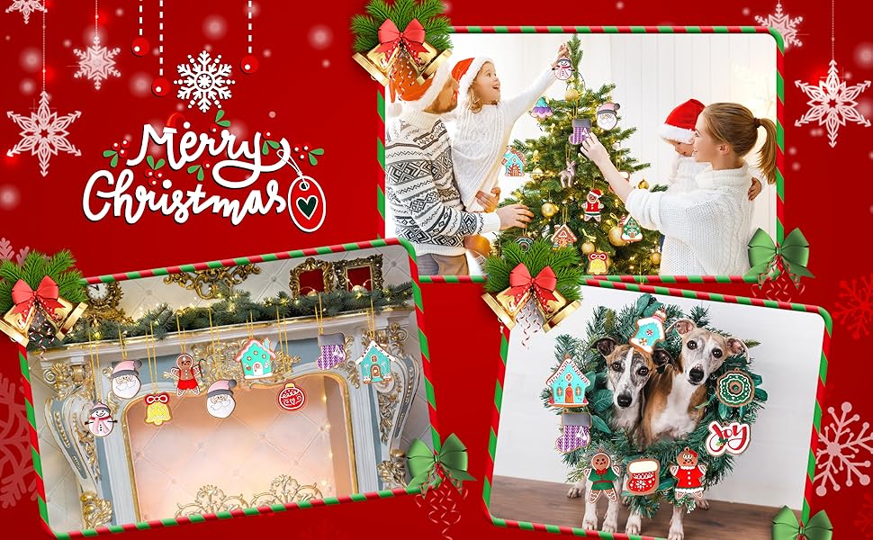 28PCS Cookie Man Christmas Tree Decoration