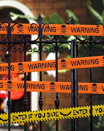 Halloween warning tape