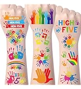Yoyuspy Hi High Five Tattoos - 200+ High Five Tattoos 5th Birthday Party Decorations for Boys Hig...