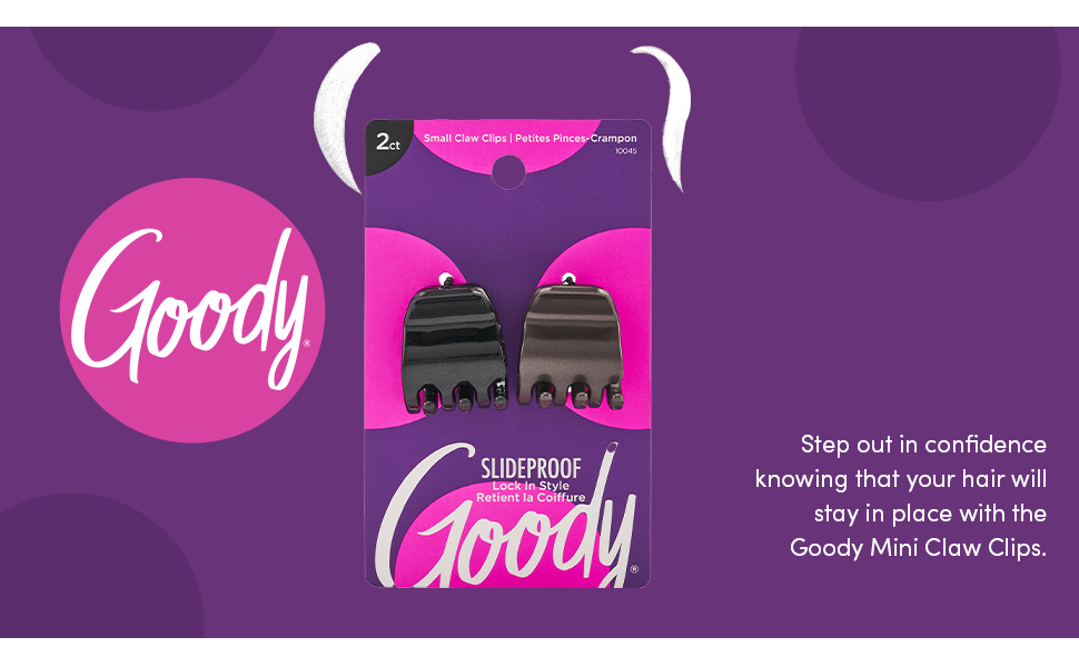 Goody Classics Mini Claw Clips All Hair Types Great